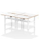 Rayleigh Air 4 Person Back-to-Back Height Adjustable Bench Desk